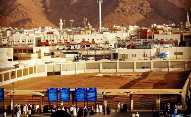 The burial place of the Martyrs of Uhud
