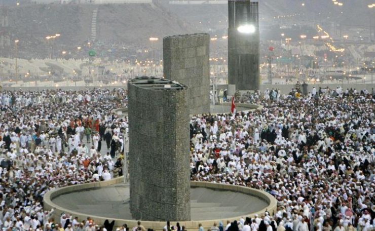 The 3 Jamarat in Mina