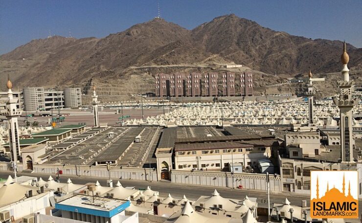 Overhead view of Masjid al-Khayf
