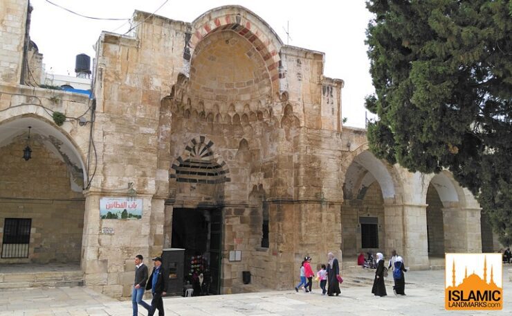 The Cotton Merchants Gate viewed from within Masjid al-Aqsa