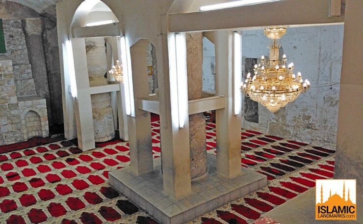 View underneath Masjid al-Aqsa