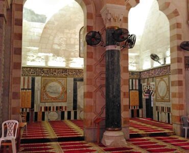 The Mosque of the Forty Martyrs viewed from inside Masjid Qibly