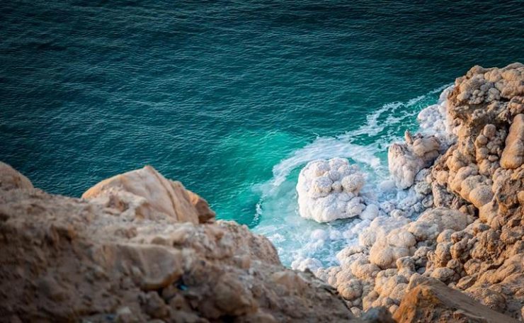 Salt deposits from the Dead Sea