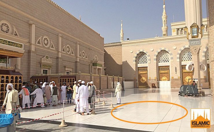 Location of the House of Uthman (رضي الله عنه)