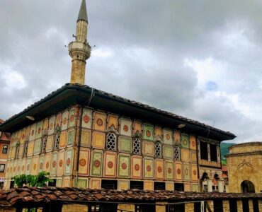 External view of the Painted Mosque in Tetovo